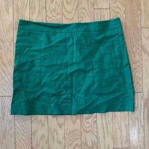 Gap Emerald Green Size 14 Mini Skirt with Faux Pockets
